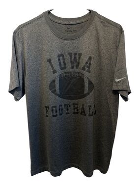 Nike Men’s Grey Iowa Football Short-Sleeve Tee